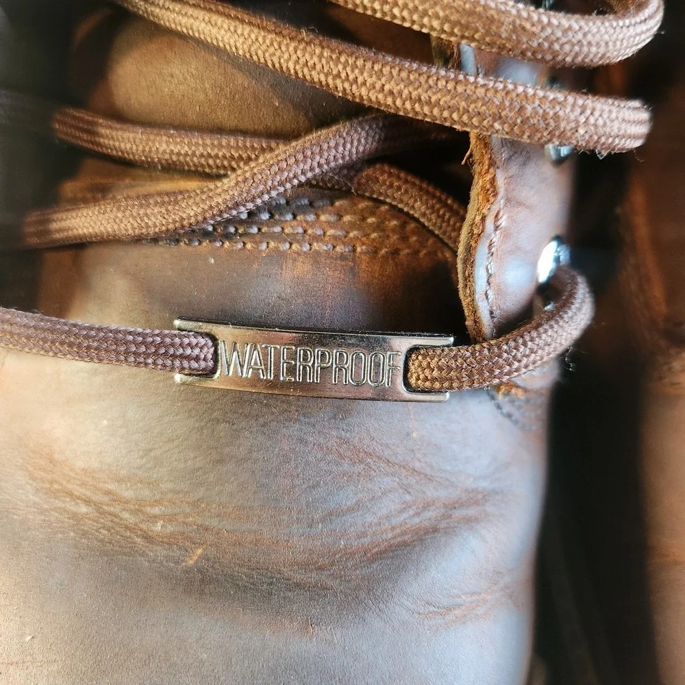 SKECHERS Sergeants-Verdict Work Boot Mens 13 Memory Foam Oiled Brown‎ Waterproof